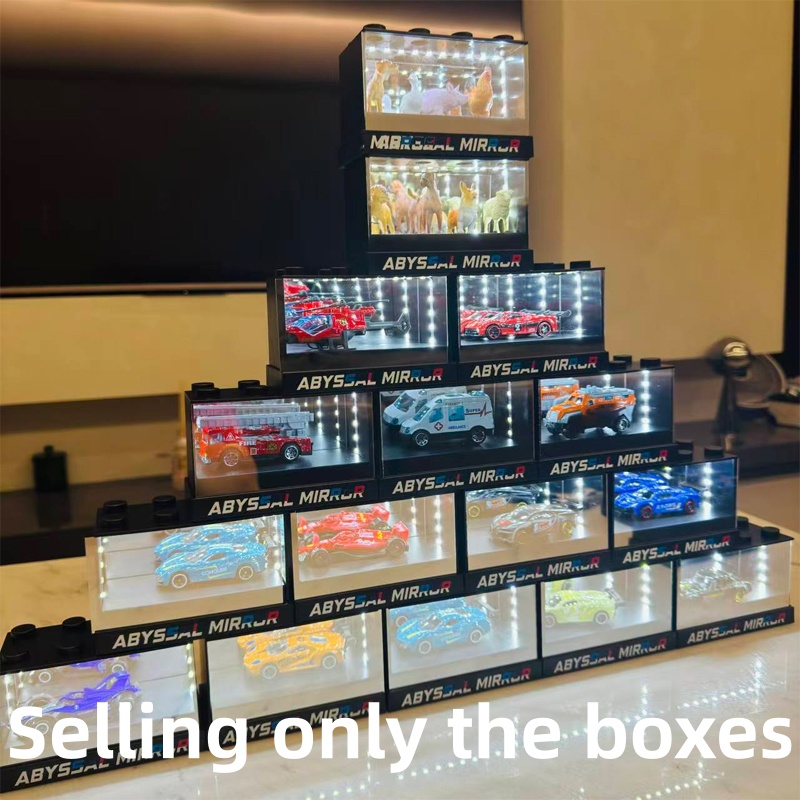 Lighting Visual - กล่องโชว์โมเดลรถยนต์รุ่นใหม่ปี 2026 พร้อมกระจกเงาแบบลึก ภาพ 3 มิติ