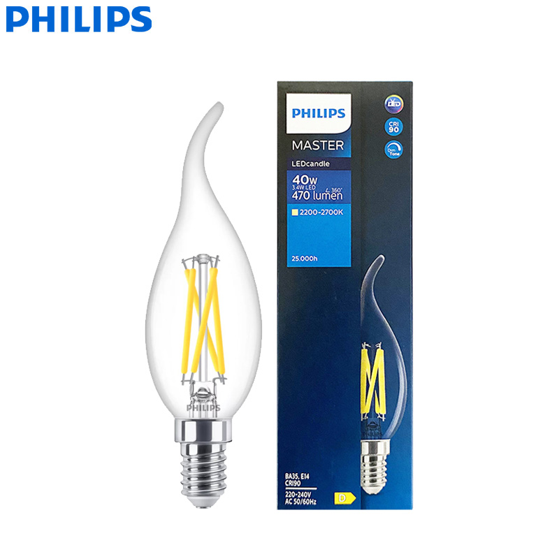 Philips Bulb Led Classic - หลอดไฟ LED รูปเทียน รุ่น Master E14