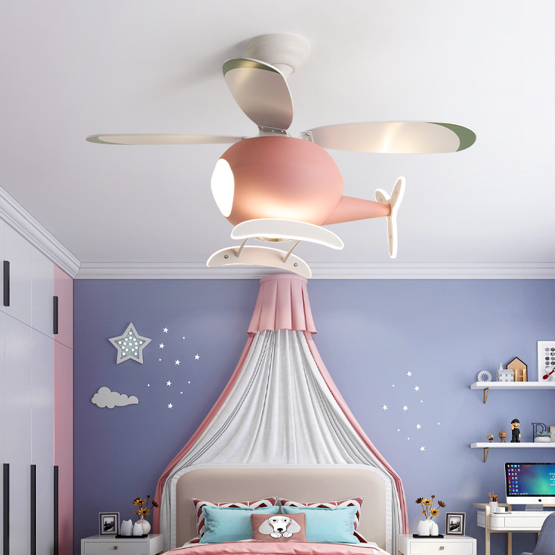 Decor Lighting Lamps - โคมไฟเพดาน LED ลายการ์ตูนเครื่องบิน ดีไซน์ทันสมัย เรียบง่าย เหมาะสำหรับห้องเด็ก