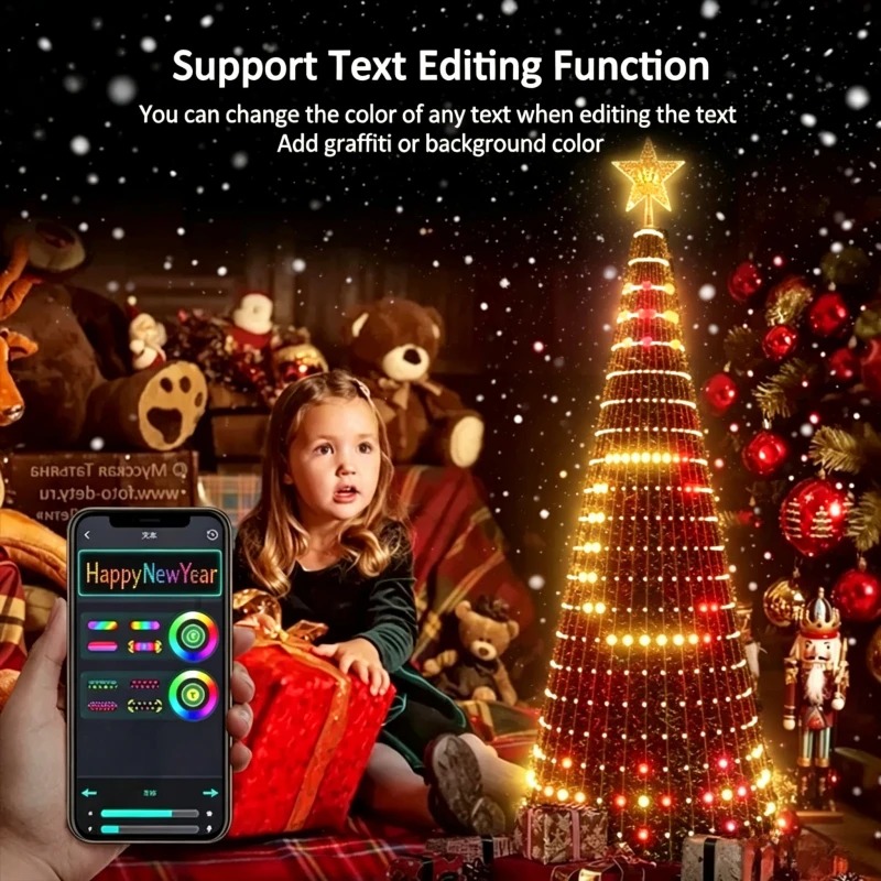 ไฟประดับยอดต้นคริสต์มาส RGB อั - Lighting Christmas Decor บทวิจารณ์และราคา