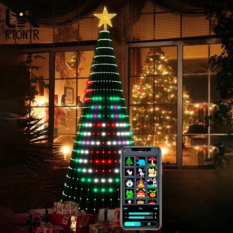 ไฟประดับยอดต้นคริสต์มาส RGB อั - Lighting Christmas Decor บทวิจารณ์และราคา