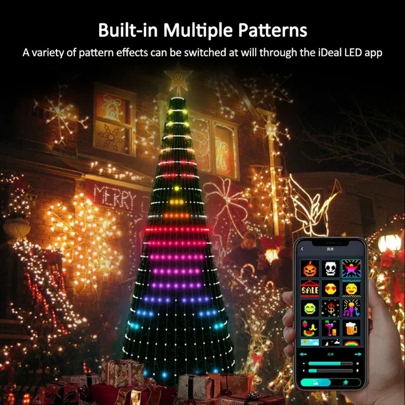 ไฟประดับยอดต้นคริสต์มาส RGB อั - Lighting Christmas Decor บทวิจารณ์และราคา