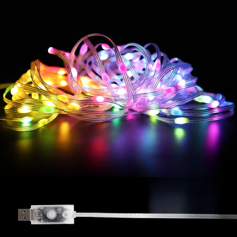 ไฟ LED RGBIC แบบสายยาว 5/10 เม - Lighting Christmas Decor บทวิจารณ์และราคา