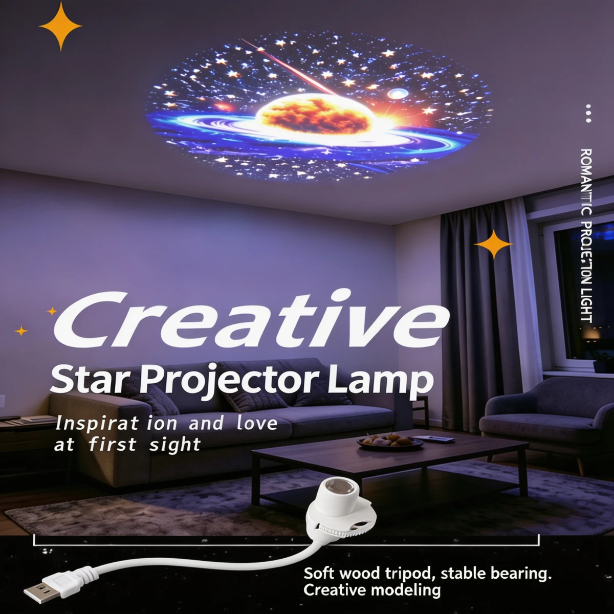 ไฟโปรเจคเตอร์ลายท้องฟ้าจำลอง 1 - Lighting Mcqueen Bedroom Decor บทวิจารณ์และราคา