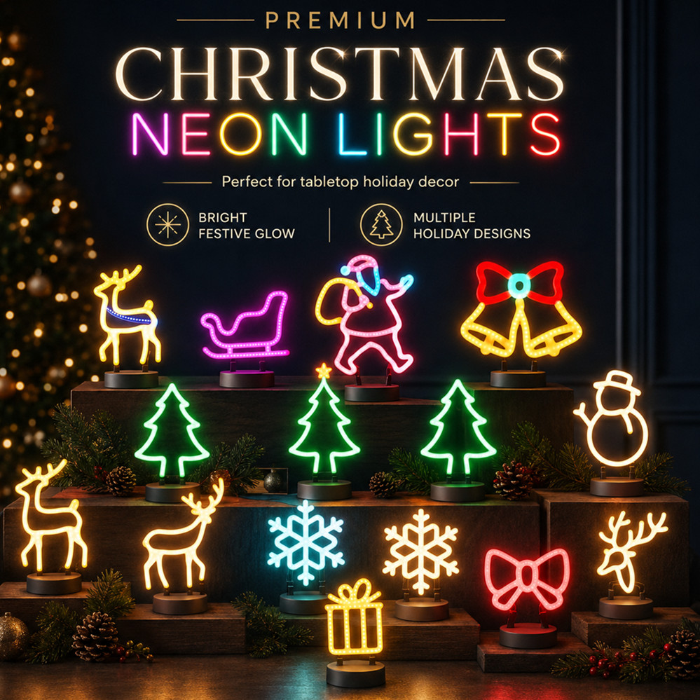 ไฟประดับคริสต์มาส LED ป้ายไฟนี - Lighting Christmas Decor บทวิจารณ์และราคา