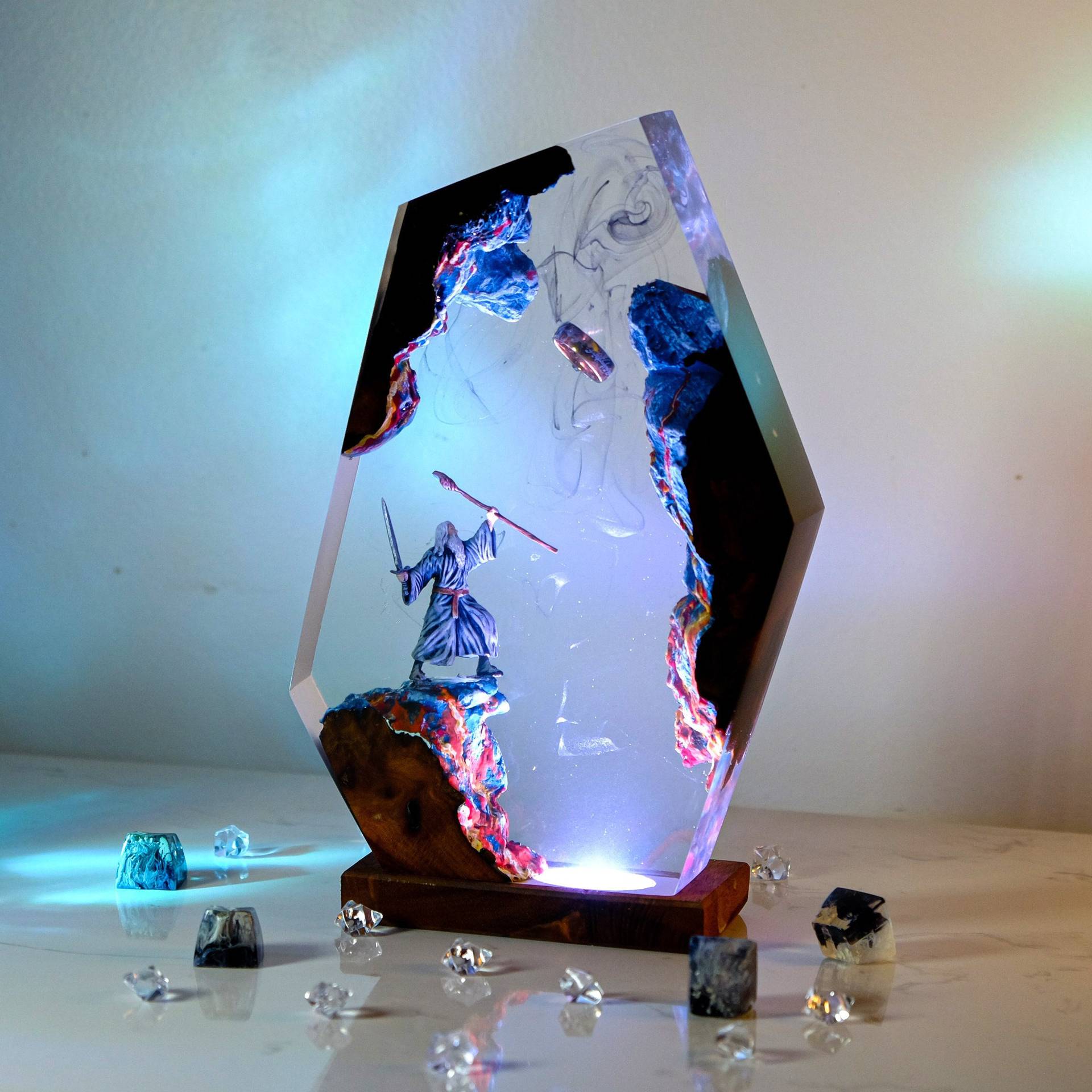 โคมไฟเรซิ่นรูปฉากภาพยนตร์ แหวน - Lighting Christmas Decor บทวิจารณ์และราคา
