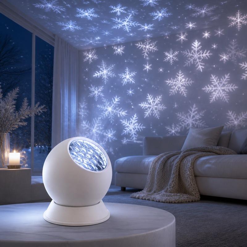 ไฟโปรเจคเตอร์ LED รูปเกล็ดหิมะ - Lighting Christmas Decor บทวิจารณ์และราคา